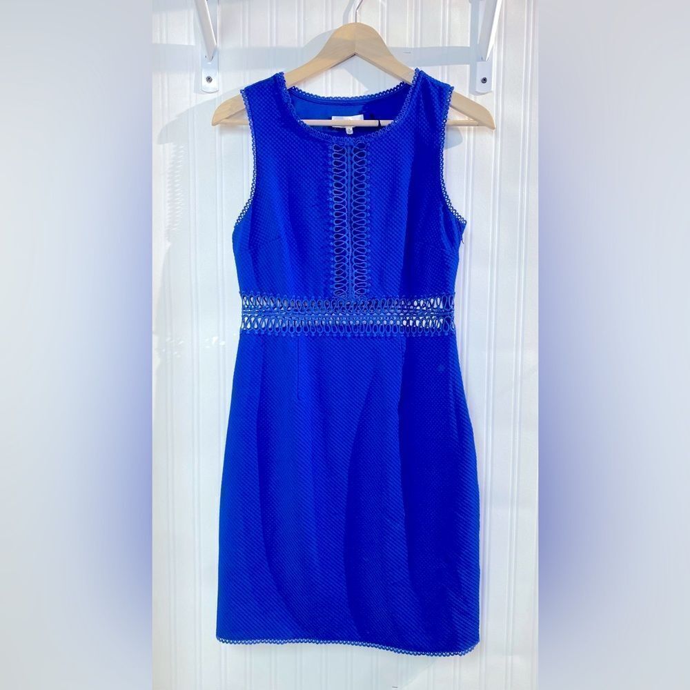NWT NSR Elegant Blue Sleeveless Dress Sz‎ S